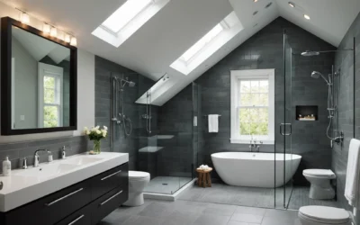 Comment optimiser une salle de bain mansardée avec une paroi de douche adaptée