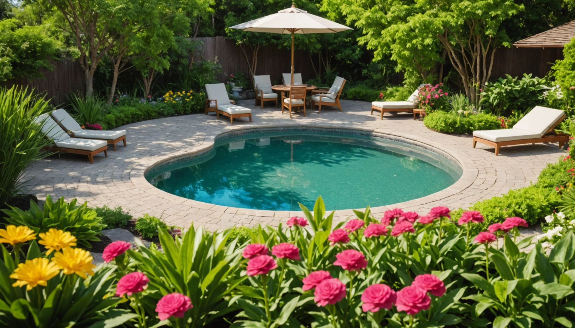petit piscine en bois