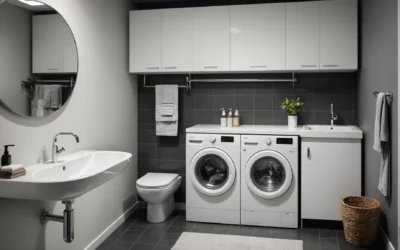 Gagnez de l’espace : intégrer un lavabo sur votre machine à laver astucieusement