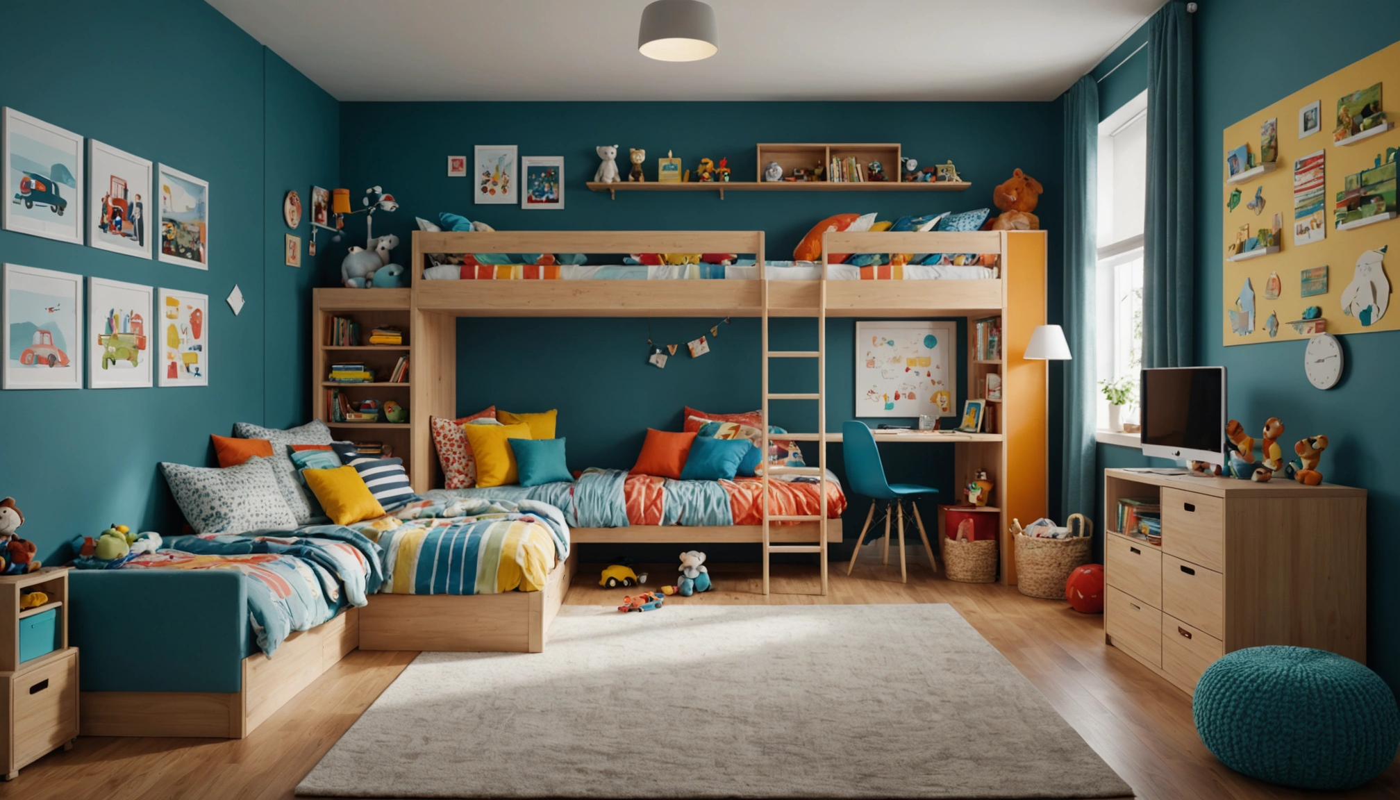 chambre pour 2 enfants peu d'espace