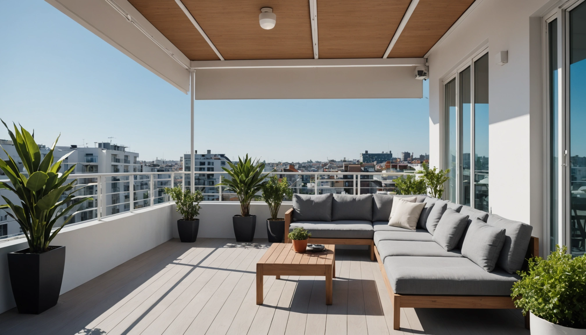pare-soleil pour balcon sans toit