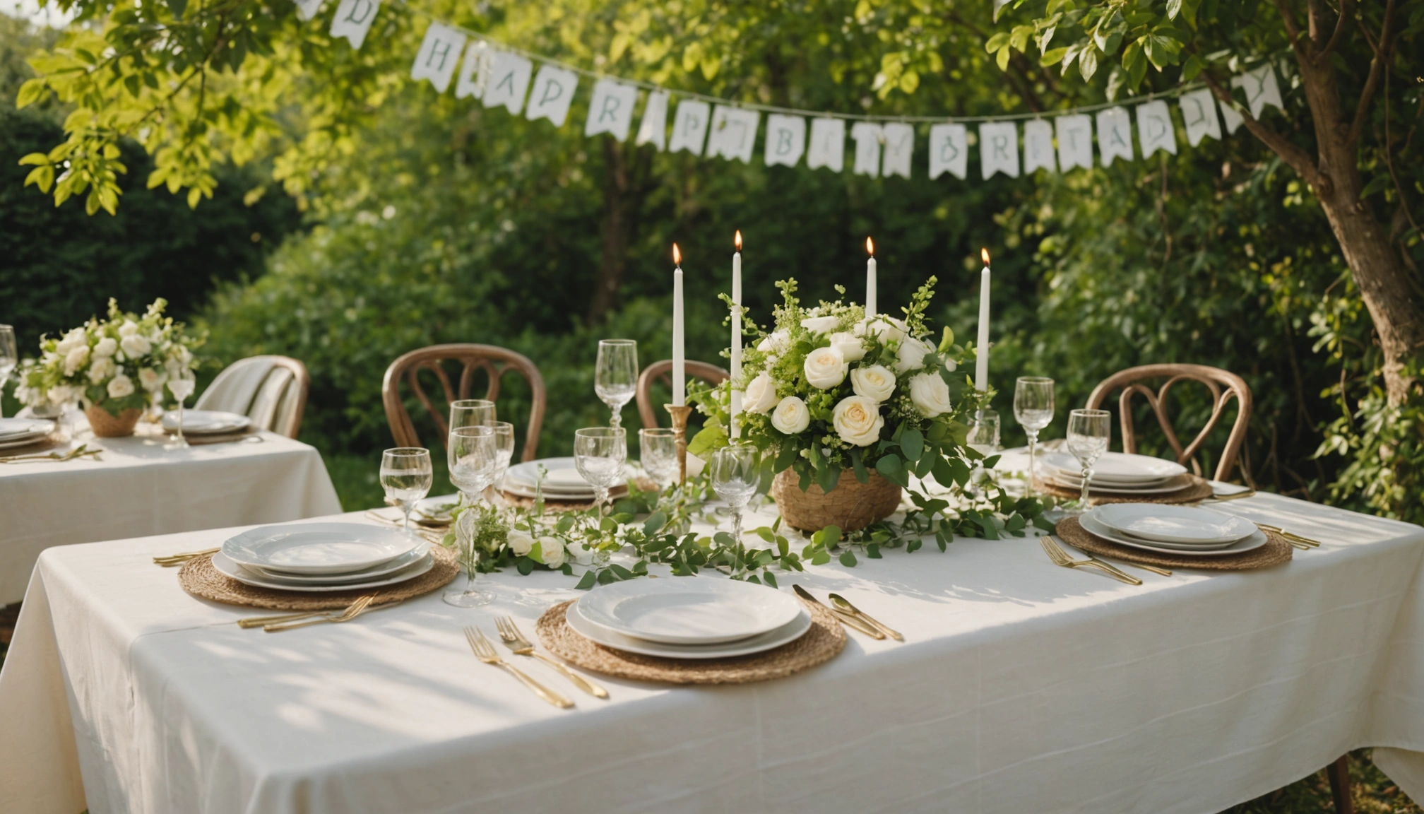 décoration de table simple pour un anniversaire