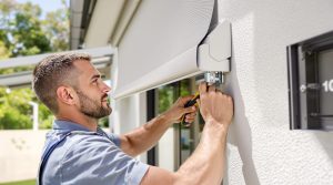 fixation pour store banne