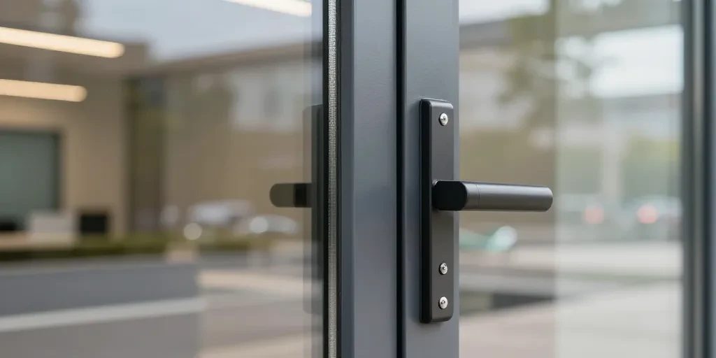 serrure porte vitree